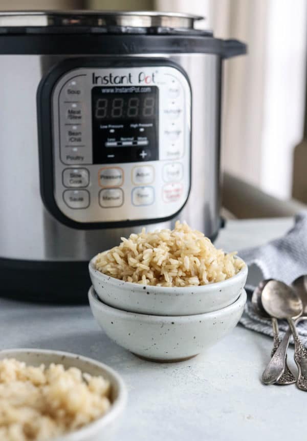 instant pot brown rice bowl