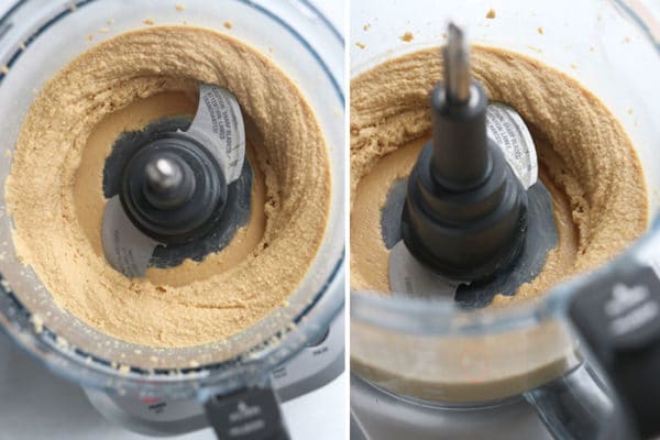 peanut butter in food processor