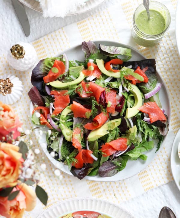 Smoked Salmon Salad With An Easy Dill Dressing Detoxinista 3794