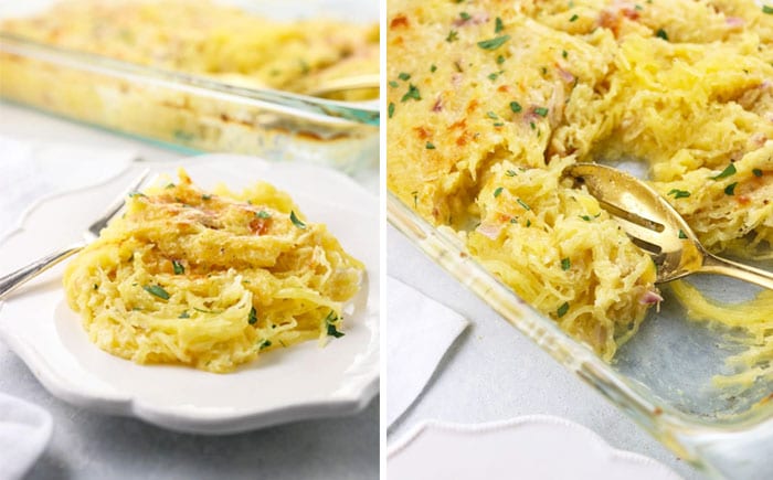 spaghetti squash pasta and casserole