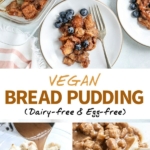vegan bread pudding pin