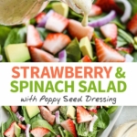 strawberry spinach salad pin