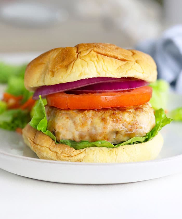 plain grilled chicken burger