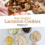 healthy lactation cookies pin for pinterest.