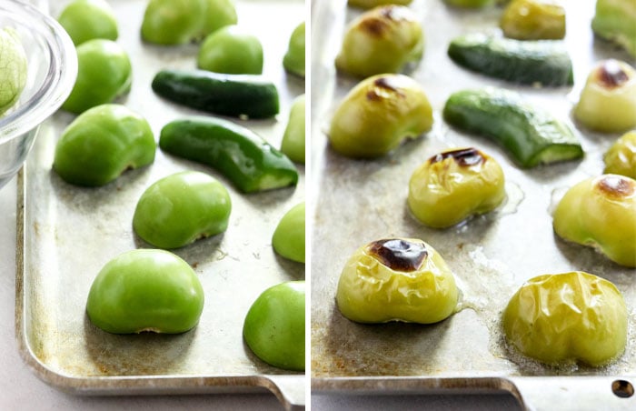 how to roast tomatillos for salsa