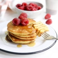 coconut flour pancakes with berries