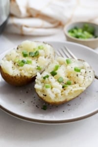 instant pot baked potatoes with green onions