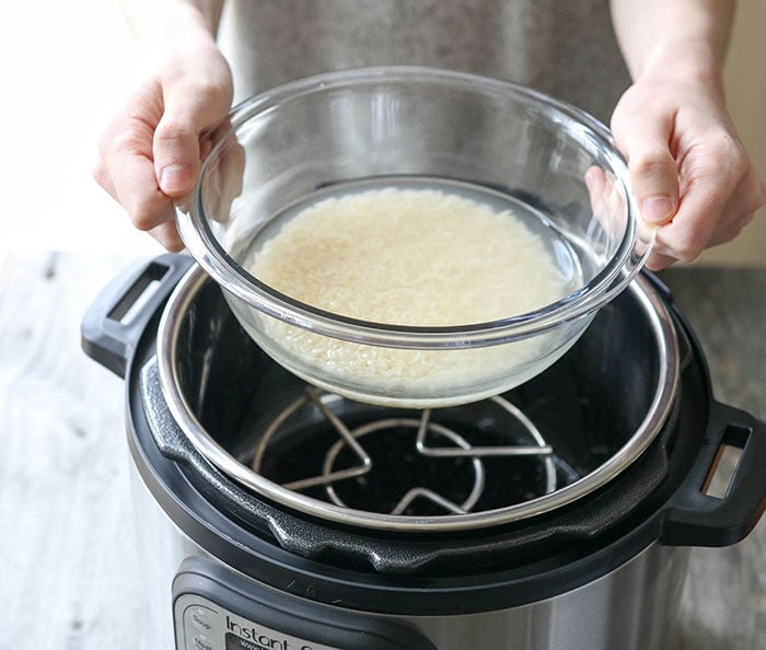 pot in pot rice for the Instant Pot