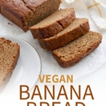 vegan banana bread pin