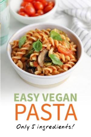 Vegan pasta pin for pinterest