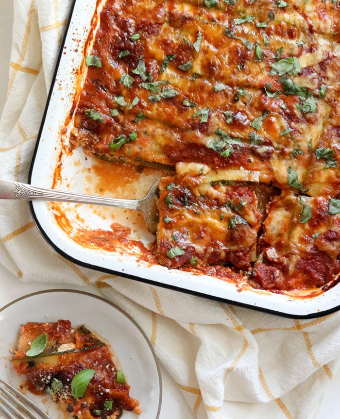 Zucchini Lasagna Low Carb Keto Detoxinista