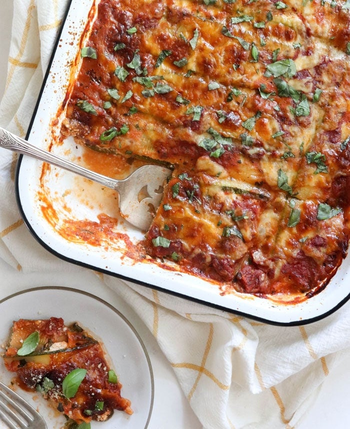 Zucchini Lasagna Low Carb Keto Detoxinista