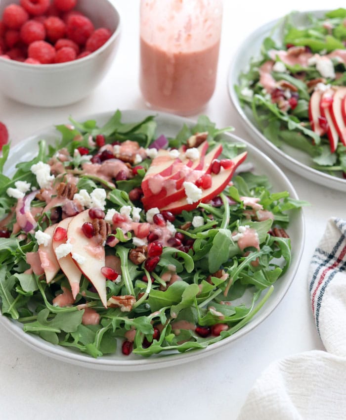 arugula salad with raspberry dressing