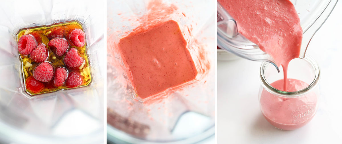 raspberry dressing ingredients in blender