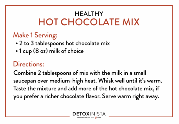 hot chocolate mix card example for printing