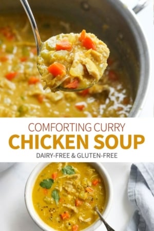 curry chicken soup pin for pinterest