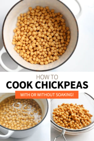 how to cook chickpeas pin for pinterest