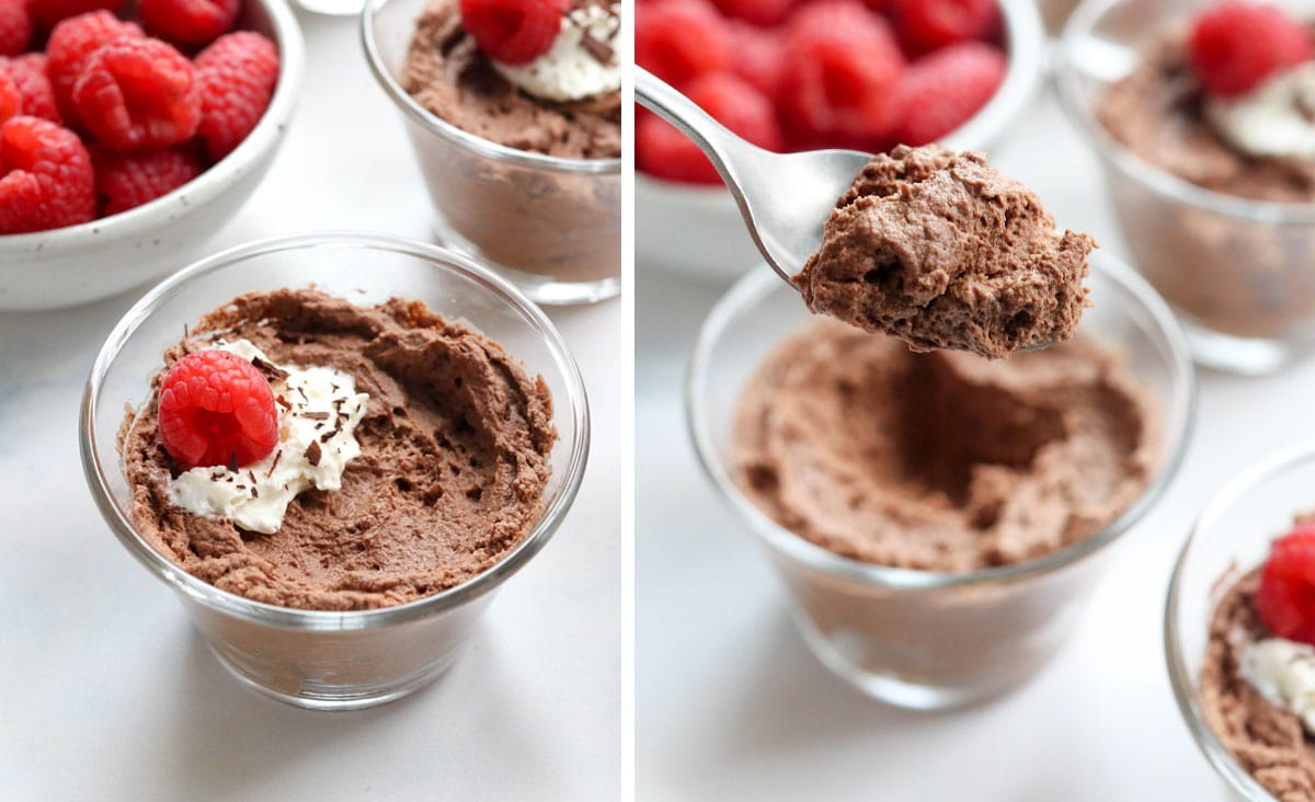 Chocolate Aquafaba Mousse Vegan Detoxinista