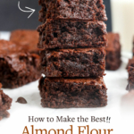 new almond flour brownies pin