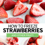 how to freeze strawberries pin