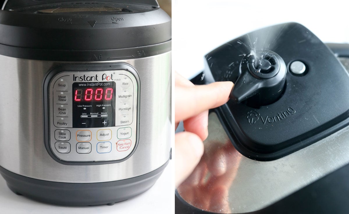 Quick release instant discount pot