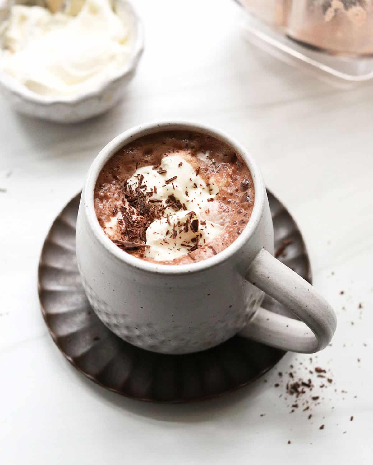 Peanut Butter Hot Chocolate - Inspired Fresh Life