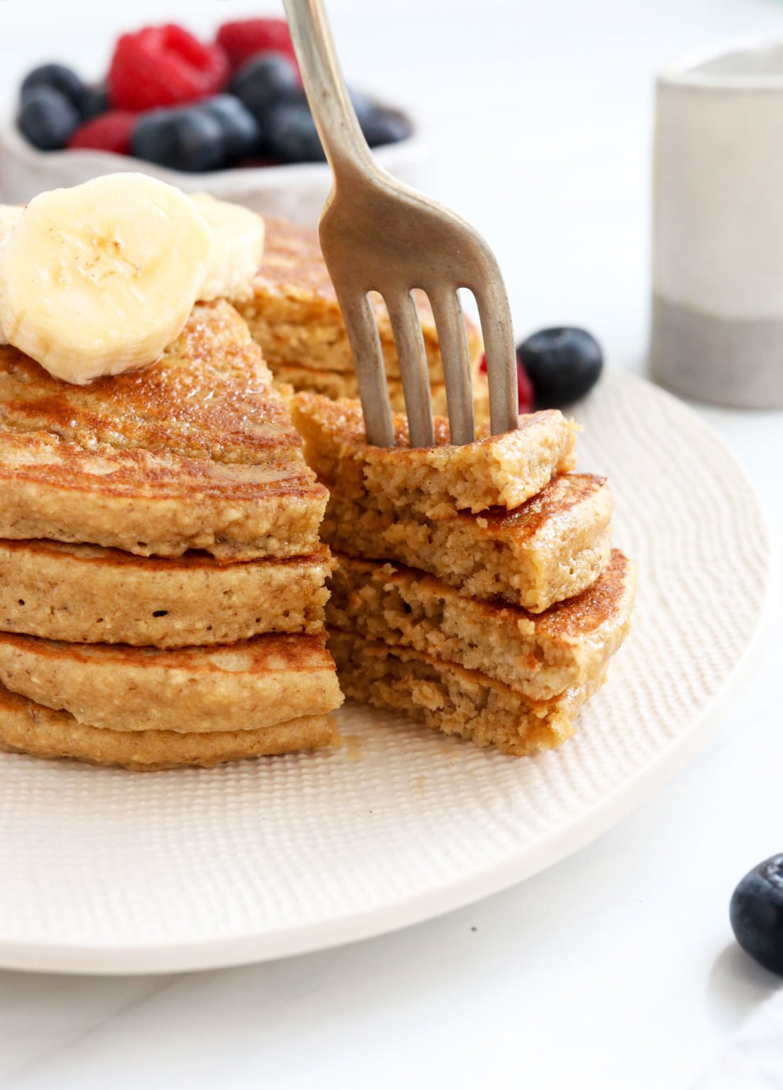 Banana Oatmeal Pancakes (Fluffy & Glutenfree!) Detoxinista