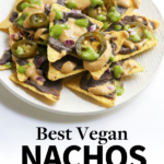 vegan nachos pin for pinterest