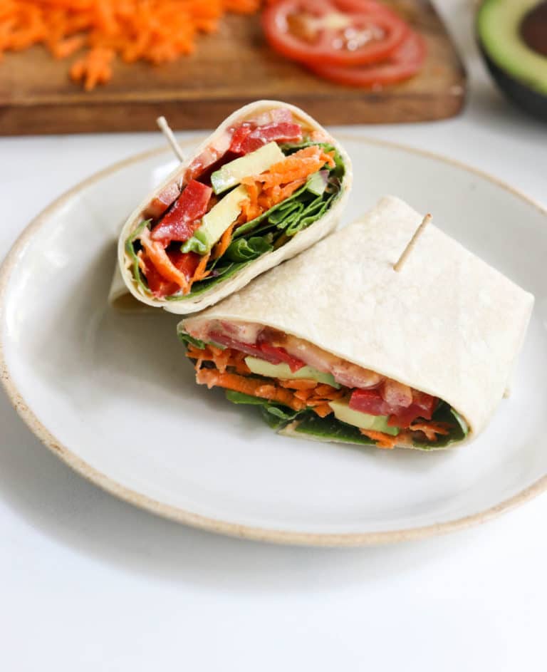 Favorite Veggie Wrap Recipe Detoxinista