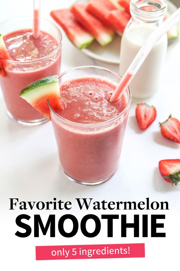 Watermelon Smoothie (Seriously Delicious!) - Detoxinista