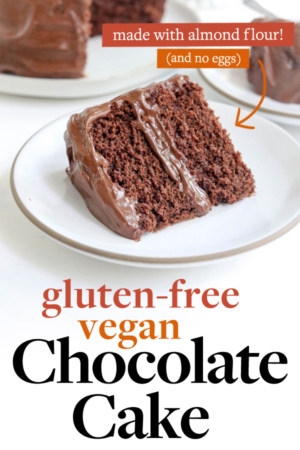 gluten free vegan chocolate cake pin