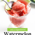 watermelon sorbet pin for pinterest