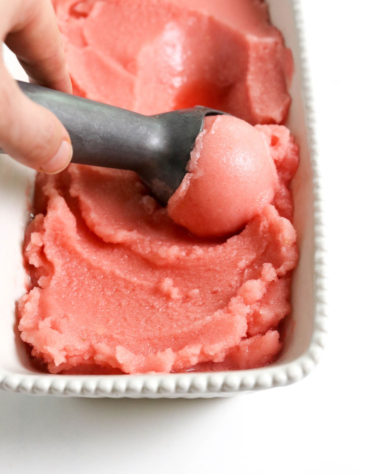 Watermelon Sorbet (No Ice Cream Maker Needed!) - Detoxinista