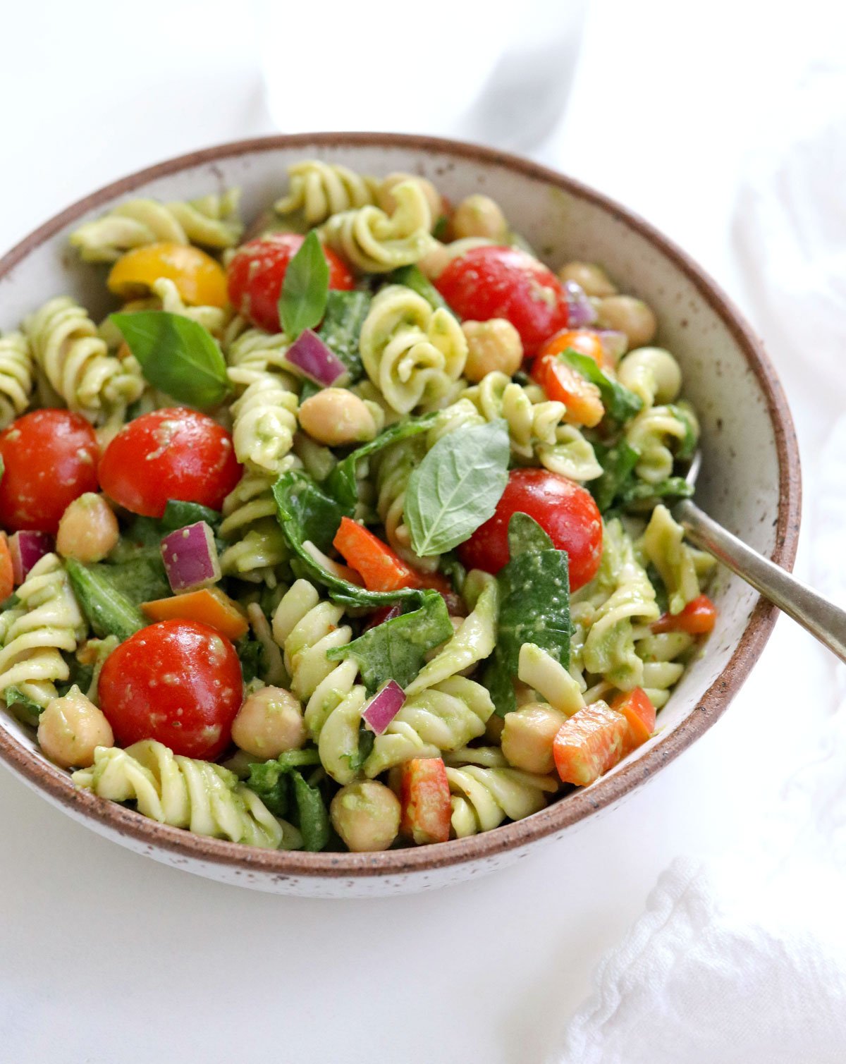 Pesto Pasta Salad (in 30 minutes!) - Detoxinista