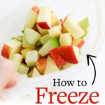 freeze apples pin for pinterest