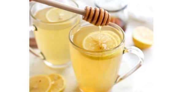 serve the tea with lemon and honey