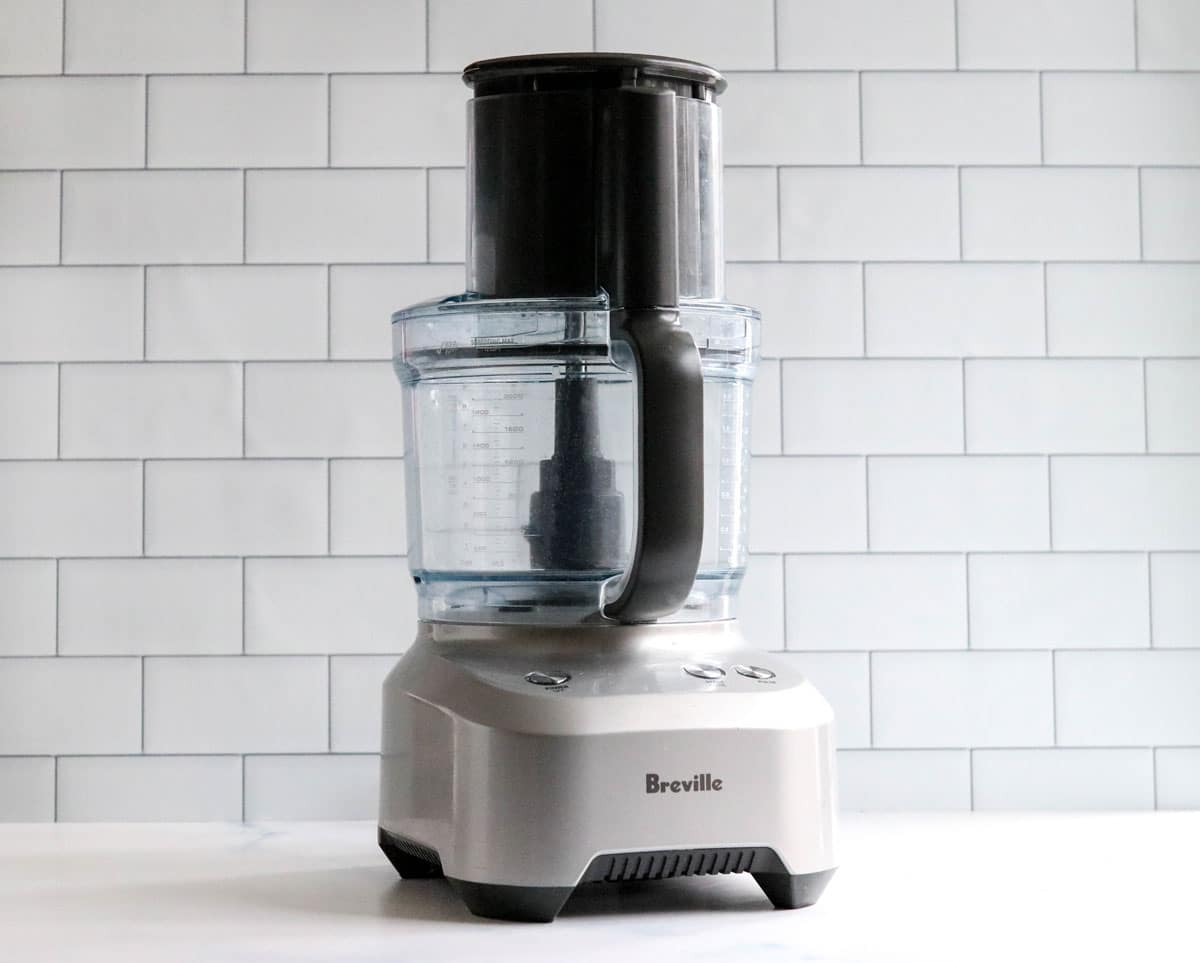 food processor on counter