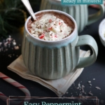 peppermint hot chocolate pin