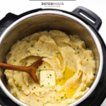 instant pot mashed potatoes pin for pinterest by Detoxinista.com