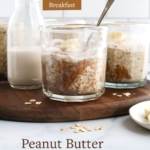 peanut butter overnight oats pin