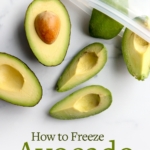 how to freeze avocado pin