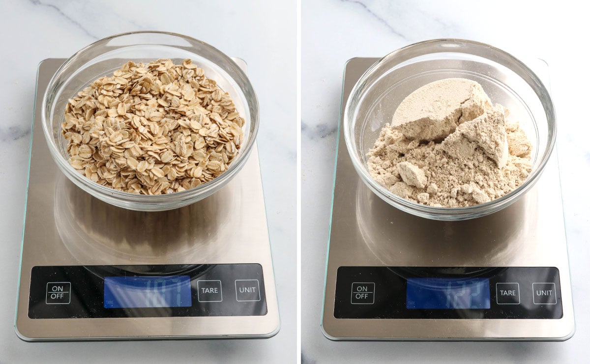 oats in food scale