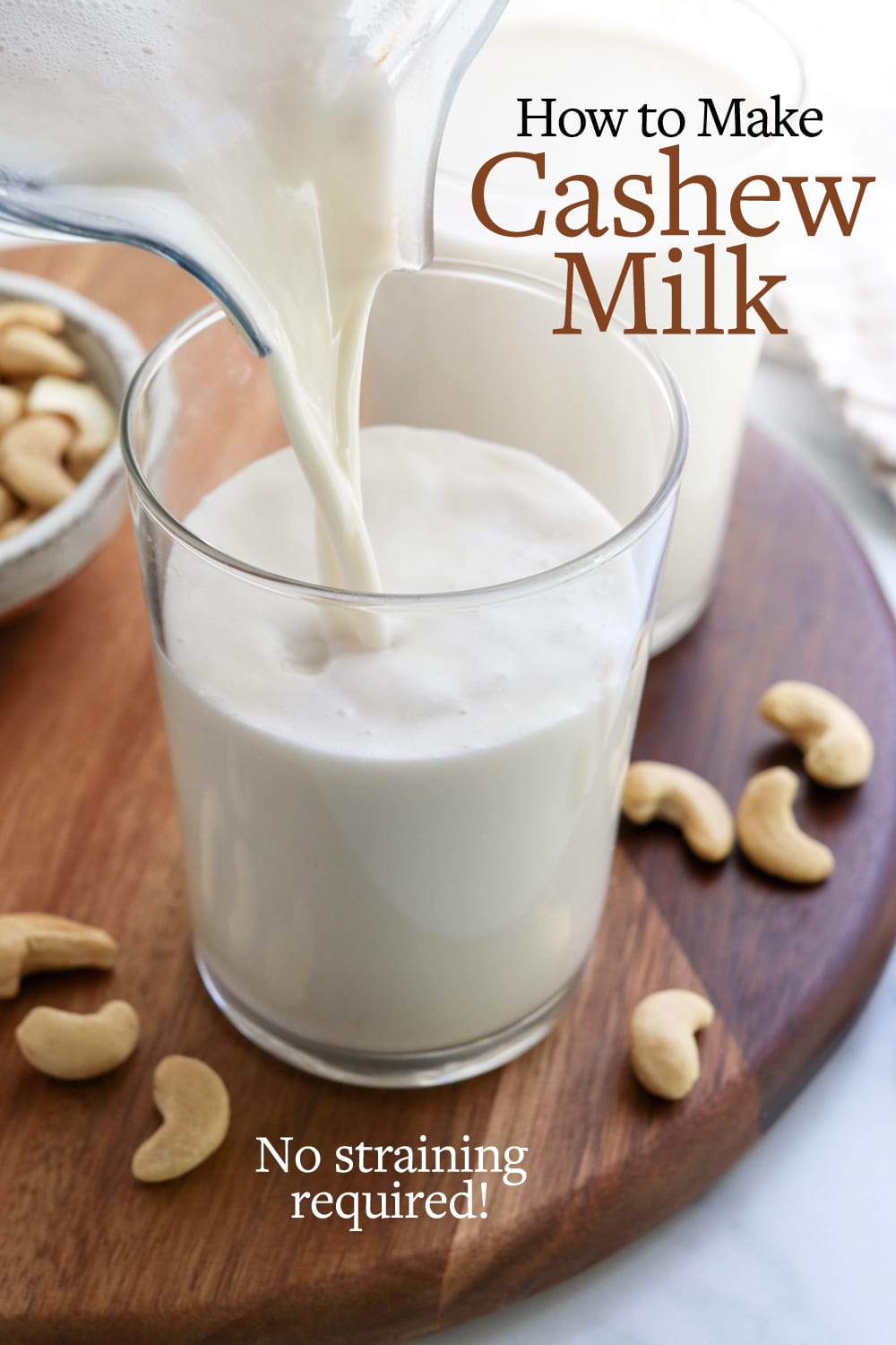 Cashew Milk DairyFree Milk (No Straining!) Detoxinista