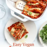 vegan lasagna pin