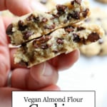 vegan almond flour cookies pin
