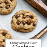 almond flour cookies pin for pinterest