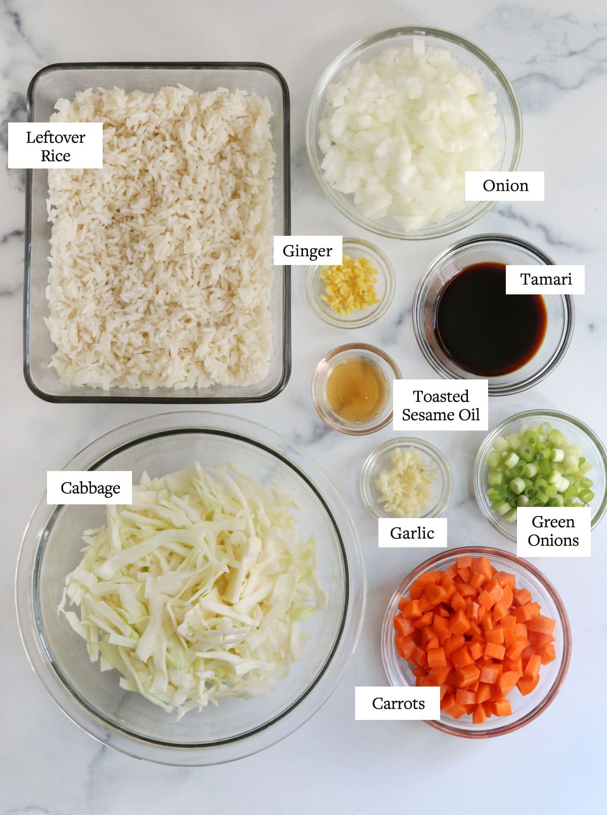 vegetable fried rice ingredients