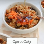 carrot cake oatmeal pin