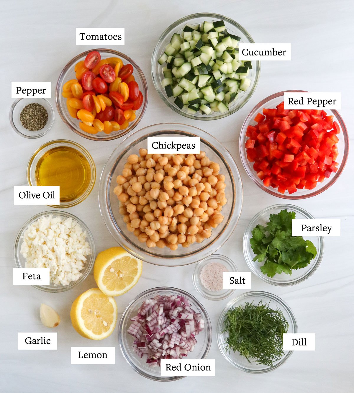 Instant Pot Chickpea Salad with Lemon, Feta, and Fresh Dill Recipe