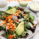 spring salad pin for pinterest